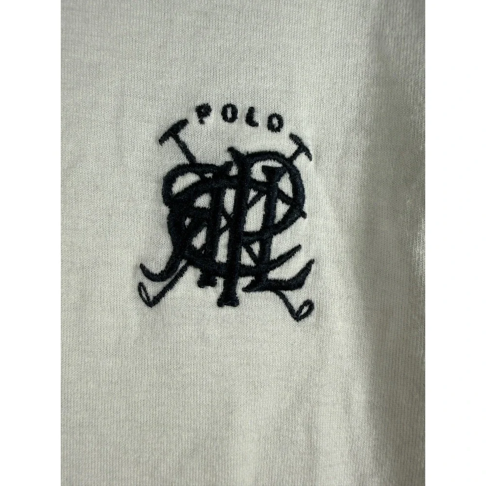 Vintage Polo Ralph Lauren Cricket Equestrian long sleeve Light polo Mens Large